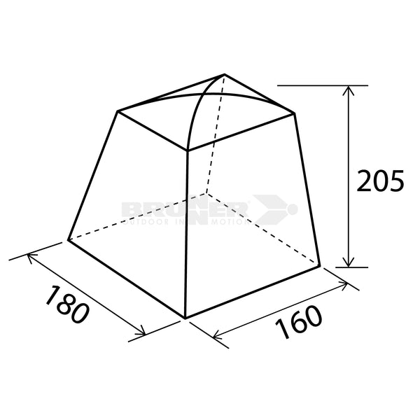 BRUNNER CABINA MAXI NG PRATICA TENDA/CABINA IDEALE PER CAMPEGGIO