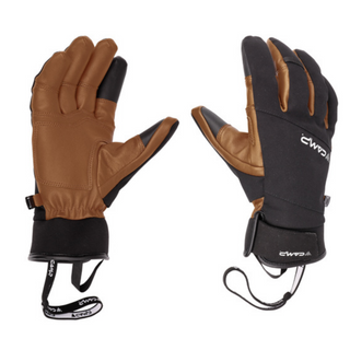 CAMP G HOT WOOL GUANTO CON IMBOTTITURA IN LANA MERINO E PELLE ESTERNA