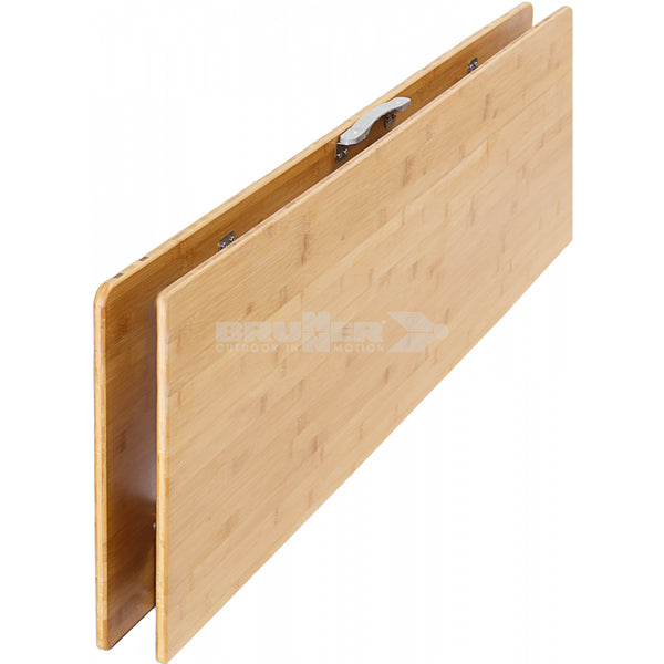 BRUNNER CAMPERKING TAVOLO PIEGHEVOLE DA CAMPEGGIO CON STRUTTURA IN METALLO E RIPIANO IN BAMBU' - DISPONIBILE IN 2 MISURE