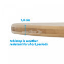 BRUNNER CAMPERKING TAVOLO PIEGHEVOLE DA CAMPEGGIO CON STRUTTURA IN METALLO E RIPIANO IN BAMBU' - DISPONIBILE IN 2 MISURE
