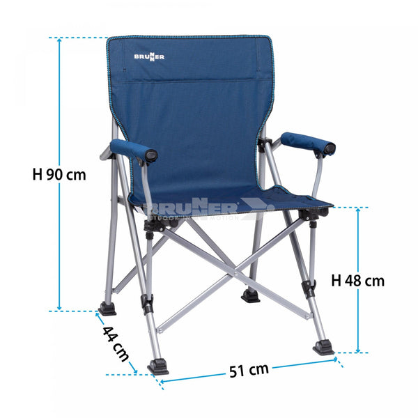 BRUNNER CRUISER Confortevole sedia pieghevole portatile da campeggio con sacca trasporto inclusa - Disponibile in due colori - IN PROMOZIONE!