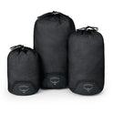 OSPREY DAYLITE MESH STUFF SACK SET DI 3 SACCHE IN RETE TRASPARENTI E TRASPIRANTI