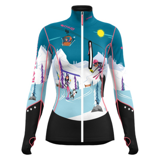 CRAZY PULL OXYGEN PRINTED MAGLIA SECONDO STRATO TECNICO TRASPIRANTE DA SKI TOURING - COLORE: SELFIE