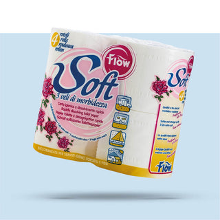 ECOLKEM FLOW SOFT CARTA IGIENICA IDROSOLUBILE A RAPIDO DISSOLVIMENTO 1 CONFEZIONE DA 4 ROTOLI - IN PROMOZIONE!