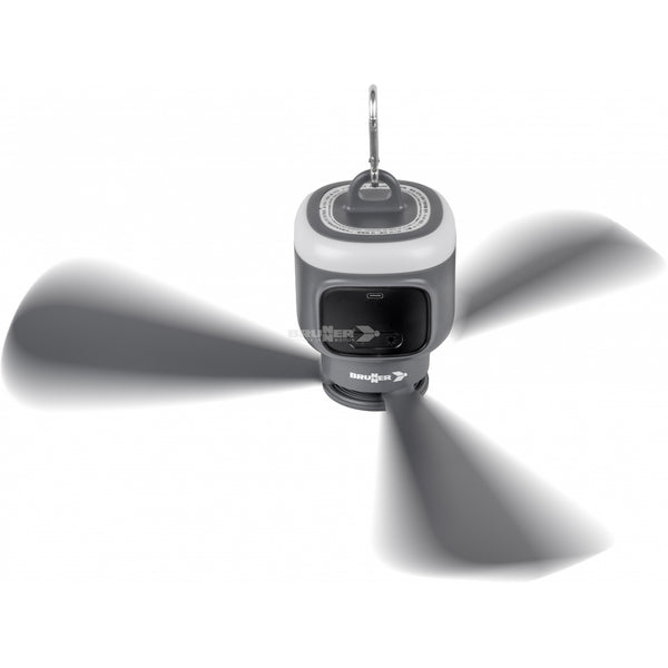 BRUNNER FRESCOFAN VENTILATORE PORTATILE DA SOFFITTO RICARICABILE CON LUCE LED INTEGRATA