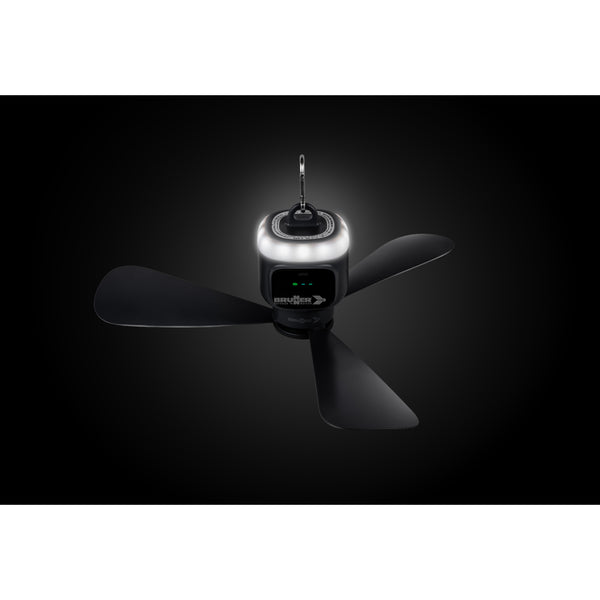 BRUNNER FRESCOFAN VENTILATORE PORTATILE DA SOFFITTO RICARICABILE CON LUCE LED INTEGRATA