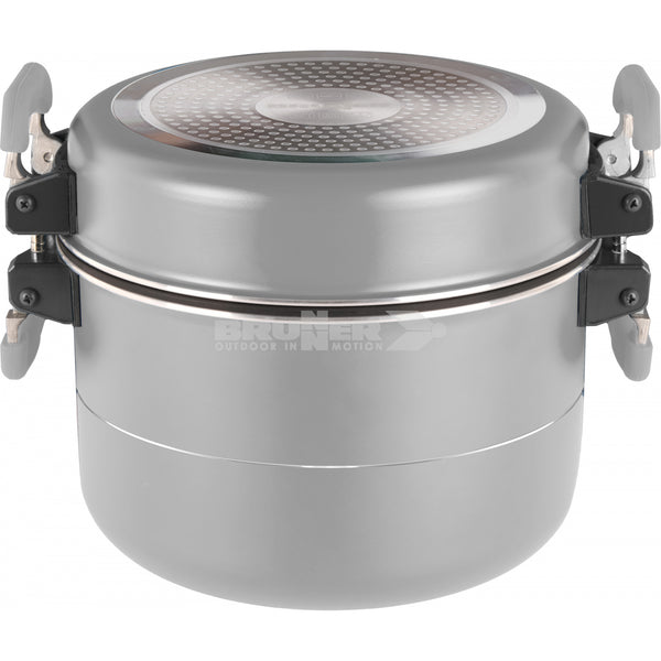 BRUNNER FUSION 7+1 Ø 22cm SET DI PENTOLA SLAVA-SPAZIO COMPATTE E LGGERE