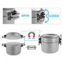 BRUNNER FUSION 7+1 Ø 22cm SET DI PENTOLA SLAVA-SPAZIO COMPATTE E LGGERE