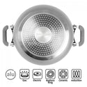 BRUNNER FUSION 7+1 Ø 22cm SET DI PENTOLA SLAVA-SPAZIO COMPATTE E LGGERE