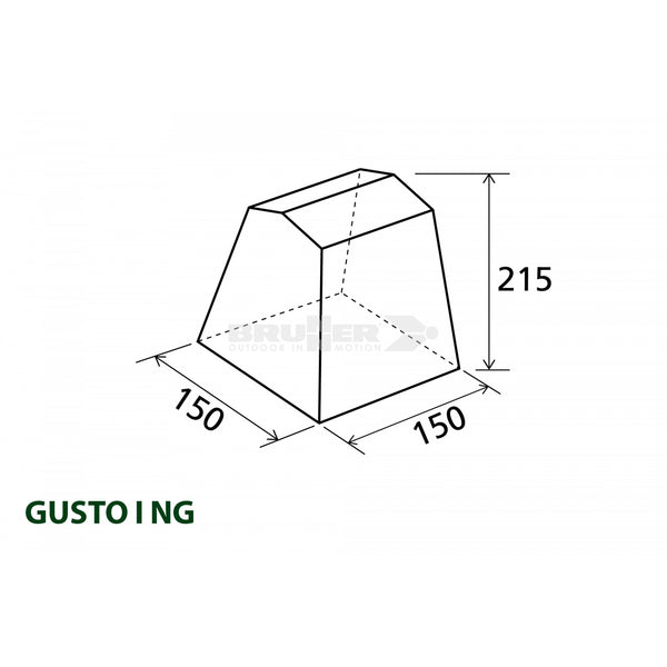 BRUNNER GUSTO NG TENDA CUCINA/CUCINOTTO CON TETTO A FALDE - DISPONIBILE IN 3 MISURE E 2 COLORI! - IN PROMOZIONE!