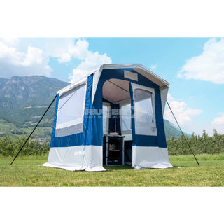 Compra blu BRUNNER GUSTO NG TENDA CUCINA/CUCINOTTO CON TETTO A FALDE - DISPONIBILE IN 3 MISURE E 2 COLORI! - IN PROMOZIONE!