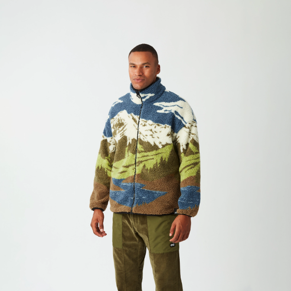 PICTURE HAFDALS ZIP FLEECE FELPA SHERPA UOMO