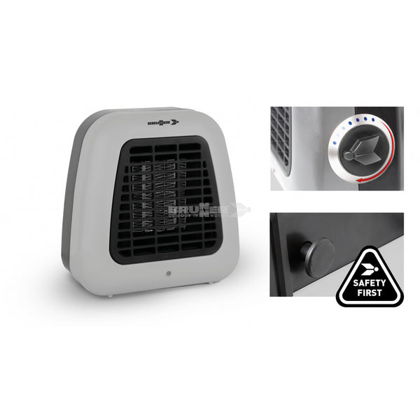 BRUNNER KERO THERMOSTAT TERMOVENTILATORE COMPATTO IN CERAMICA