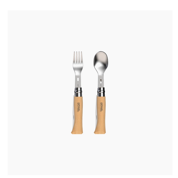 OPINEL N°8 PICNIC COLTELLO CON FORCHETTA,CUCCHIAIO E CUSTUDIA IN MICROFIBRA INCLUSA