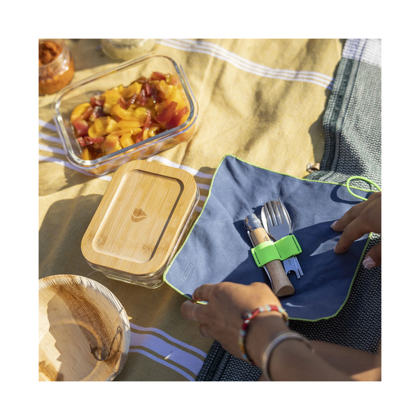 OPINEL N°8 PICNIC COLTELLO CON FORCHETTA,CUCCHIAIO E CUSTUDIA IN MICROFIBRA INCLUSA