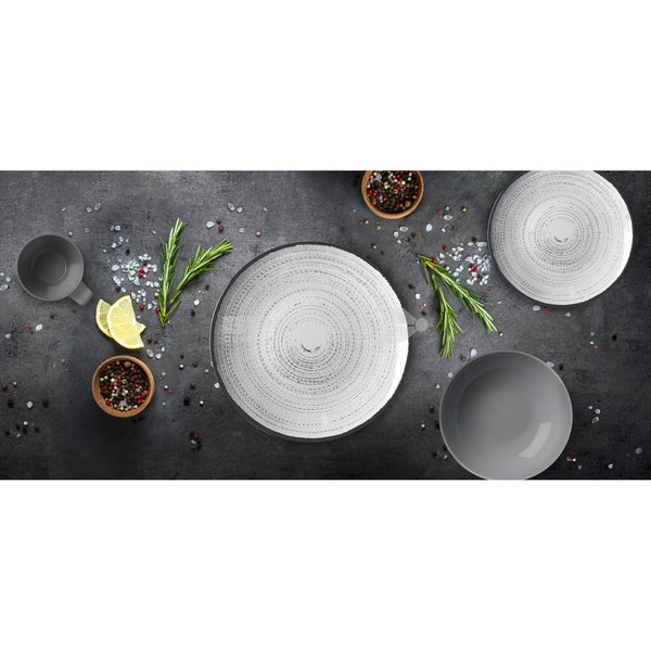 BRUNNER LUNCH BOX TIVOLI SET PIATTI COMPOSTO DA 16 PEZZI IN RESISTENTE MELAMINA E FONDO ANTISCIVOLO