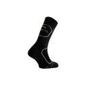 LURBEL EVEREST FIVE CALZE MEZZA ALTEZZA INVERNALI IN LANA MERINO TRASPIRANTI E RINFORZATE - COLORE: BLACK/LIGHT GREEN