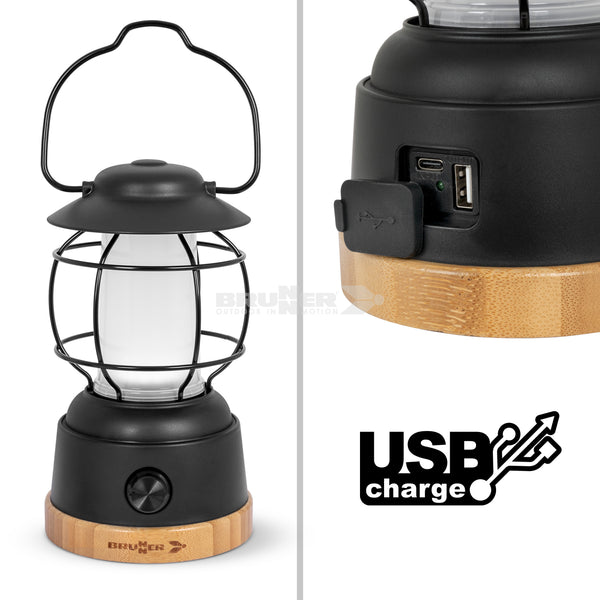 BRUNNER LYSS ELEGANTE LANTERNA A LED CON DOPPIA MODALITA' DI ILLUMINAZIONE