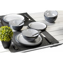 BRUNNER MIDDAY SET GRANYTE SET PIATTI DA 12 PEZZI IN RESISTENTE MELAMINA E FONDO ANTISLIP