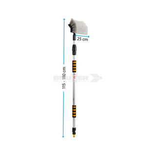 BRUNNER MOPPY SPAZZOLA TELESCOPICA ESTENSIBILE 115-180cm PER LAVAGGIO VEICOLI