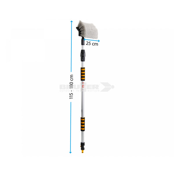 BRUNNER MOPPY SPAZZOLA TELESCOPICA ESTENSIBILE 115-180cm PER LAVAGGIO VEICOLI