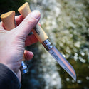 OPINEL COLTELLINO IN ACCIAIO INOX CON MANICO IN LEGNO MISURA N°7