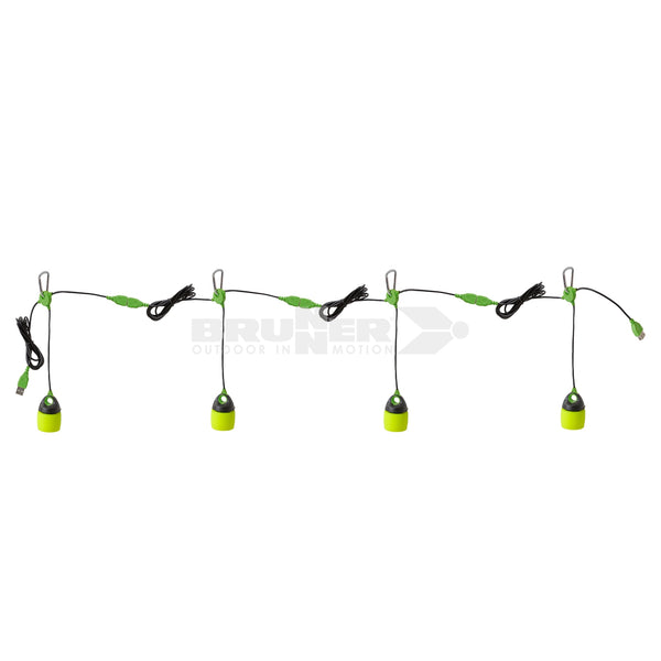 BRUNNER NEXUS LED LAMPADA DA TENDA E CAMPEGGIO CON CAVI USB INTEGRATI