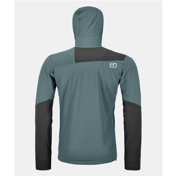 ORTOVOX PALA HOODED JACKET UOMO GIACCA SOFTSHELL ANTIVENTO CON CAPPUCCIO Colore Dark Arctic Grey