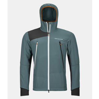 ORTOVOX PALA HOODED JACKET UOMO GIACCA SOFTSHELL ANTIVENTO CON CAPPUCCIO Colore Dark Arctic Grey
