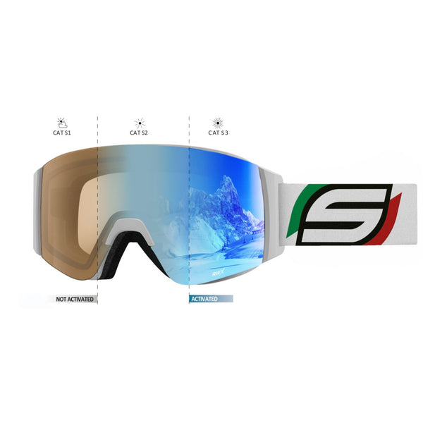 SALICE 105RWX MASCHERA DA SCI E SNOWBOARD CON LENTE RWX CATEGORIA 1-3 - DISPONIBILE IN VARI COLORI