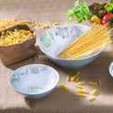 BRUNNER PASTA & SALAD SET DA 5PZ PIATTI IN MELAMINA RESISTENTE E FONDO ANTISLIP