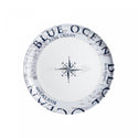 BRUNNER STOVIGLIE IN MELAMINA FANTASIA BLUE OCEAN ACQUISTABILE SFUSA O IN KIT DA 12-16 36PZ CON ANTISLIP
