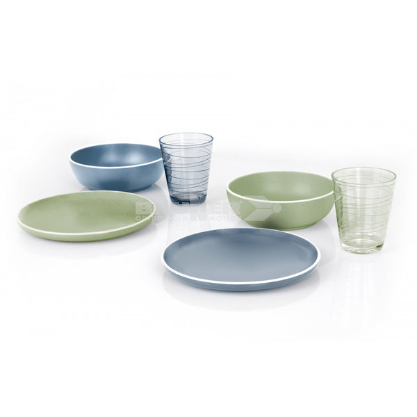 BRUNNER STOVIGLIE IN MELAMINA E FONDO ANTISLIP FANTASIA DOLOMIT - ARTICOLI ASSORTITI - DISPONIBILE IN DIVERSI COLORI