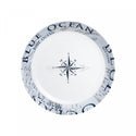 BRUNNER STOVIGLIE IN MELAMINA FANTASIA BLUE OCEAN ACQUISTABILE SFUSA O IN KIT DA 12-16 36PZ CON ANTISLIP
