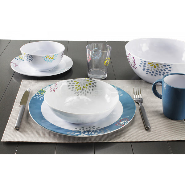 BRUNNER MELAMINA FANTASIA BELFIORE ACQUISTABILE SFUSA O IN KIT 12PZ CON ANTISLIP - IN PROMOZIONE!