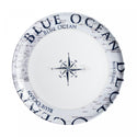 BRUNNER STOVIGLIE IN MELAMINA FANTASIA BLUE OCEAN ACQUISTABILE SFUSA O IN KIT DA 12-16 36PZ CON ANTISLIP