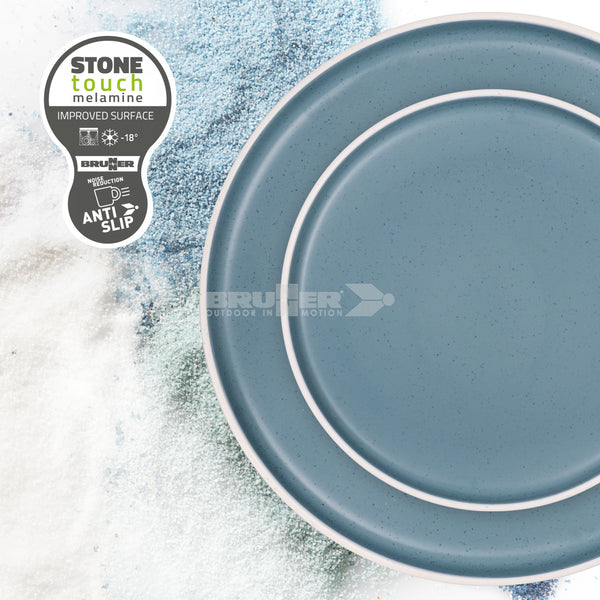 BRUNNER STOVIGLIE IN MELAMINA E FONDO ANTISLIP FANTASIA DOLOMIT - ARTICOLI ASSORTITI - DISPONIBILE IN DIVERSI COLORI