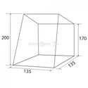 BRUNNER PILOTE CADDY 5 TENDA POSTERIORE PER PORTELLONE VW CADDY 5 140 x 190 x H200 cm