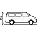 BRUNNER PILOTE CADDY 5 TENDA POSTERIORE PER PORTELLONE VW CADDY 5 140 x 190 x H200 cm