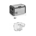 BRUNNER POLARYS CRIOMASTER 40 FRIGO/CONGELATORE PORTATILE A COMPRESSORE A BASSO CONSUMO