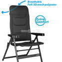 BRUNNER REBEL Comoda sedia pieghevole con schienale reclinabile a 5 posizioni - DISPONIBILE IN 3 MISURE E 2 COLORI