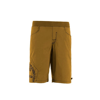 E9 PENTAGO PEACE UOMO PANTALONCINI IN COTONE IDEALE PER ARRAMPICATA - COLORE CARAMEL