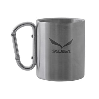 SALEWA STAINLESS STEEL MUG - TAZZA ACCIAO INOX CON MOSCHETTONE