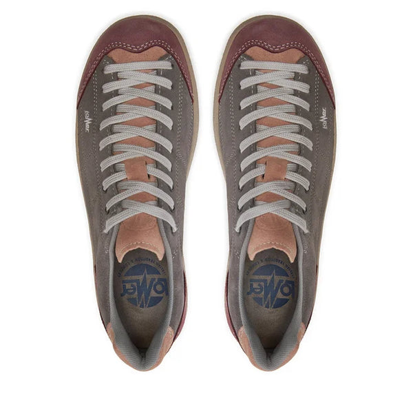LOMER BIO NATURALE FLAT DONNA SCARPA BASSA COMODA E LEGGERA DA CAMMINATA E LIFESTYLE - COLORE: BROWN ROSE/QUARZ