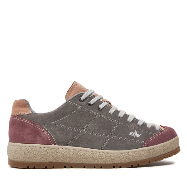 LOMER BIO NATURALE FLAT DONNA SCARPA BASSA COMODA E LEGGERA DA CAMMINATA E LIFESTYLE - COLORE: BROWN ROSE/QUARZ