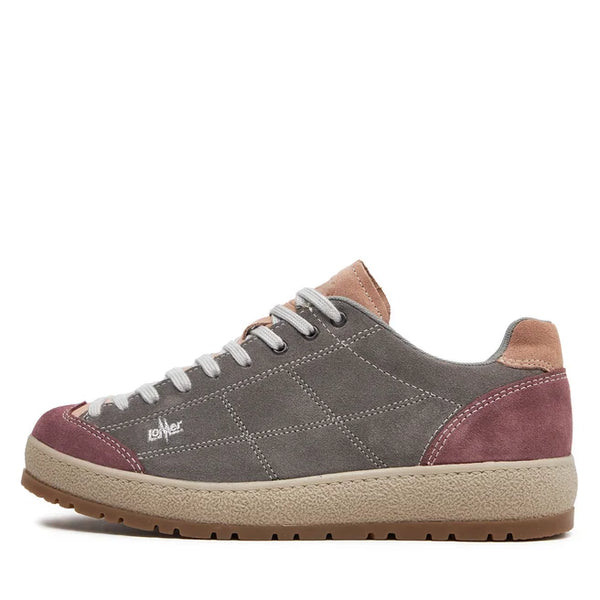 LOMER BIO NATURALE FLAT DONNA SCARPA BASSA COMODA E LEGGERA DA CAMMINATA E LIFESTYLE - COLORE: BROWN ROSE/QUARZ