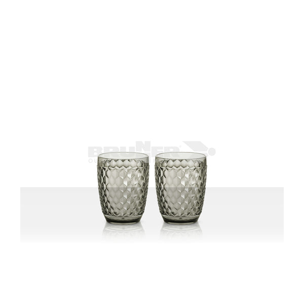BRUNNER SET WATERGLASS ELEGANTE SET 2 BICCHIERI RESISTENTI - DISPONIBILE IN 2 COLORI
