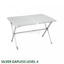 BRUNNER SILVER GAPLESS LEVEL TAVOLO PIEGHEVOLE IN ALLUMINIO CON PIANI ARROTOLABILI - DISPONIBILE IN 2 MISURE