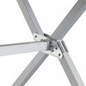 BRUNNER SILVER GAPLESS LEVEL TAVOLO PIEGHEVOLE IN ALLUMINIO CON PIANI ARROTOLABILI - DISPONIBILE IN 2 MISURE