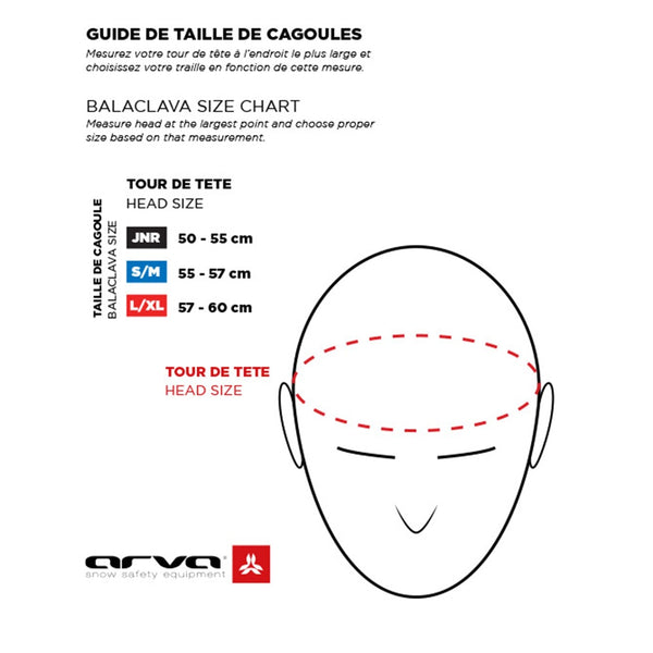 ARVA UNDER HELMET BALACLAVA INVERNALE IN PILE TRASPIRANTE